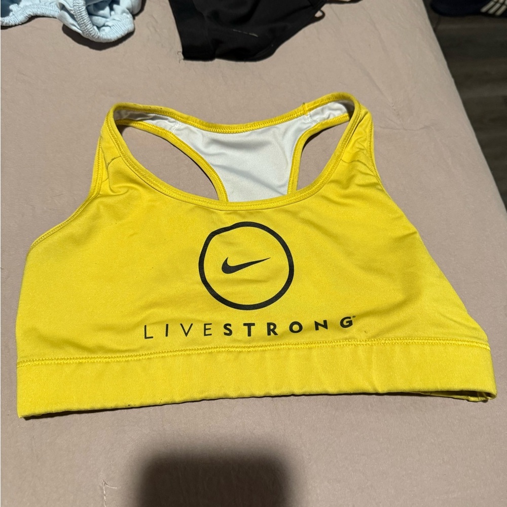 Nike LIVESTRONG Yellow Sports Bra